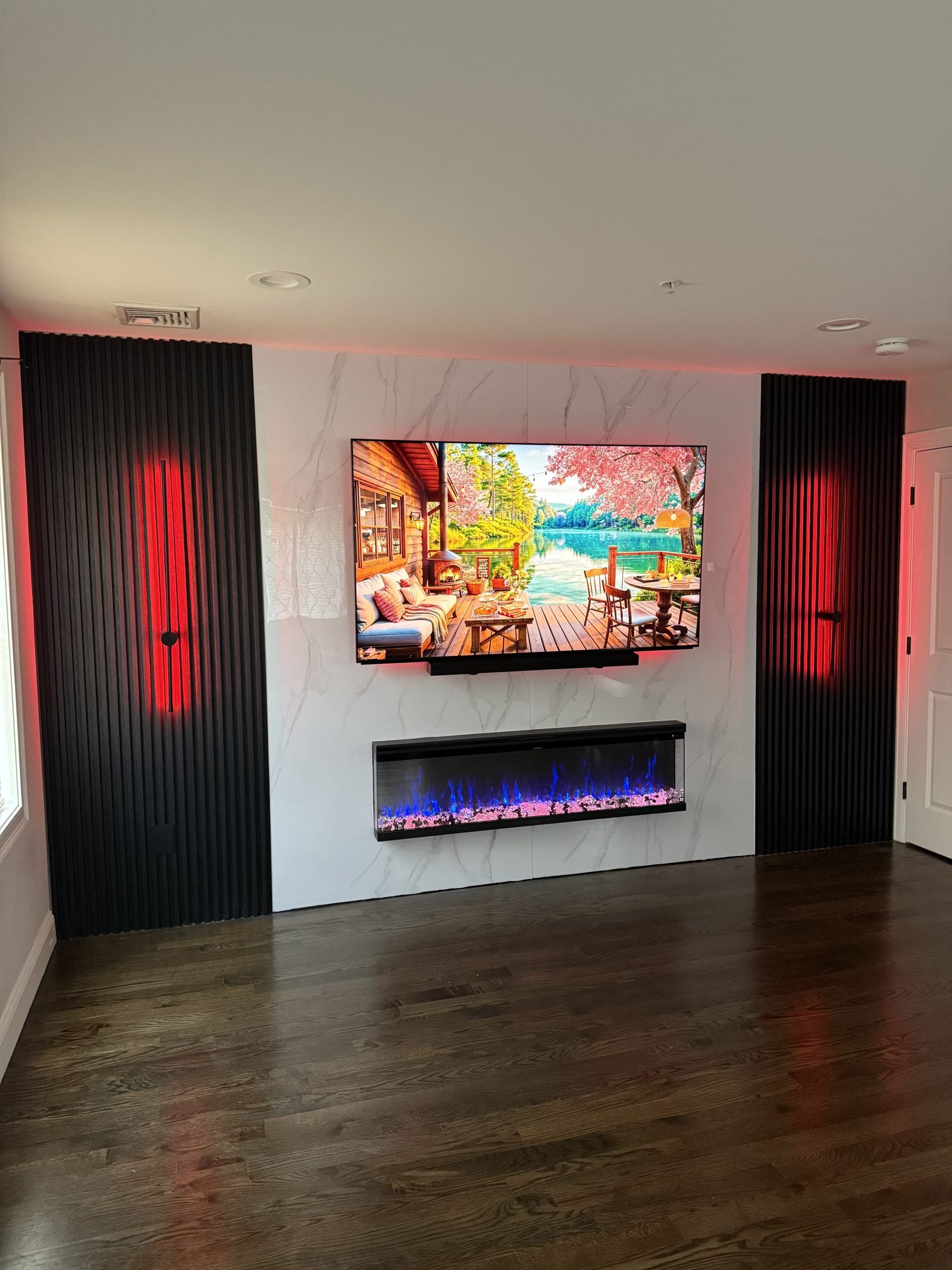 luxury accent wall installation