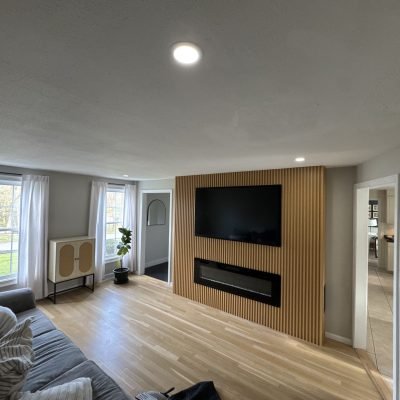 luxury accent wall installation in Dracut